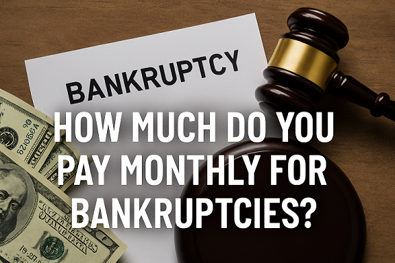 How Much Do You Pay Monthly For Bankruptcies