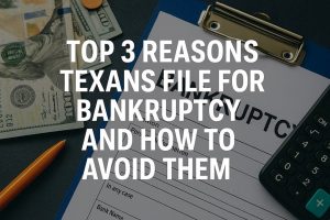 Top 3 Reasons Texans File For Bankruptcy And How To Avoid Them